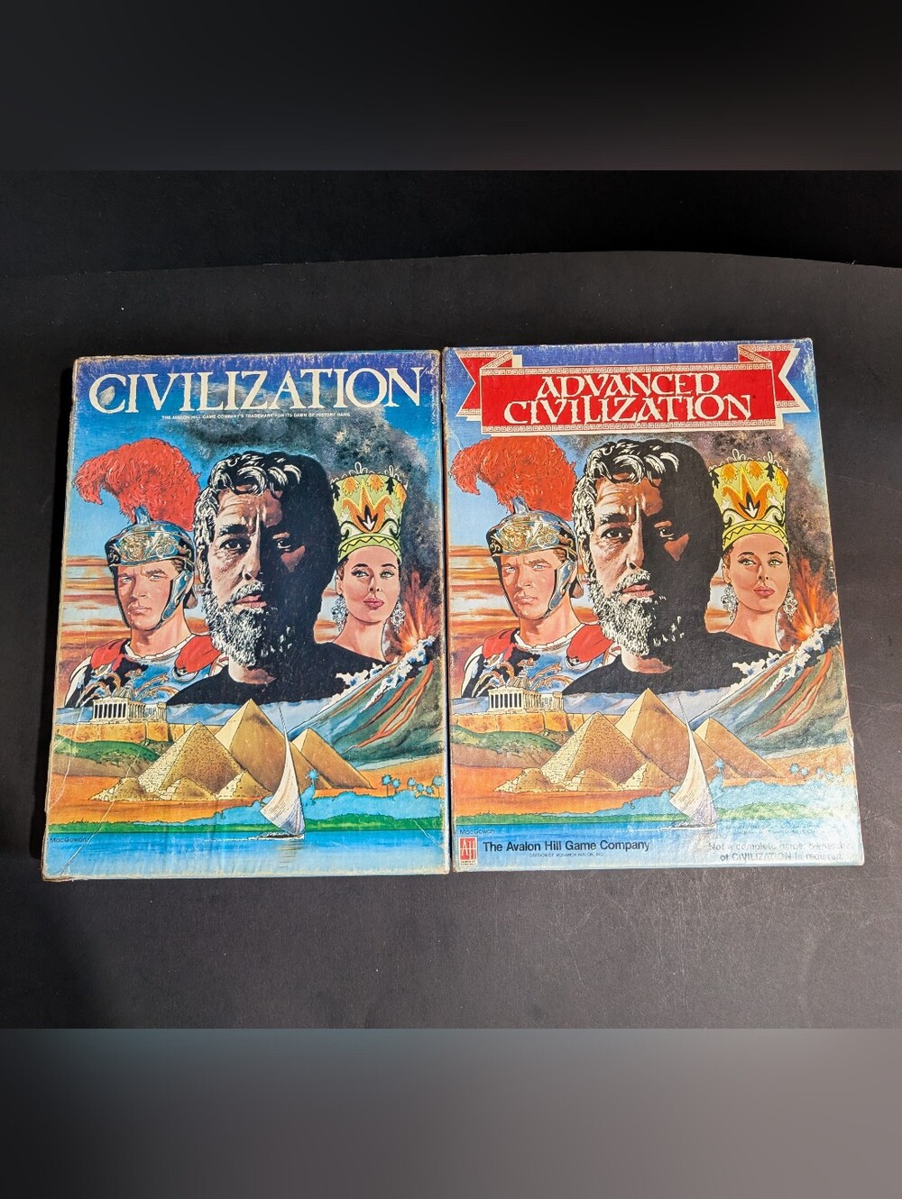 Civilization And Advanced Civilization Board Game Bundle Vtg 1982 Avalon Hill